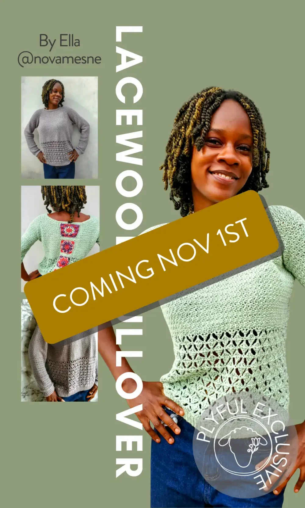 Lacewood Pullover by Ella @novamesne
